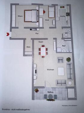 Foto - Böblingen: 3,5 Zi. mit Balkon, neuer Heizung & Top-Bad