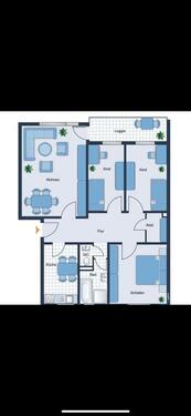 Foto - 4-Zimmer-Wohnung Mieten - 1.100,00&nbsp;EUR Kaltmiete, ca.&nbsp; 79,00&nbsp;m&sup2;