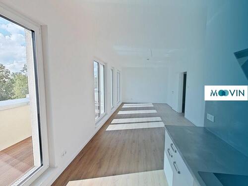 Foto - VIEL PLATZ FÜR EIN PAAR ODER EINE KLEINE FAMILIE: Weitläufige 3-Zimmer-Wohnung mit DACHTERRASSE und EBK im Weißenseer Neubauquartier FREIRAUM