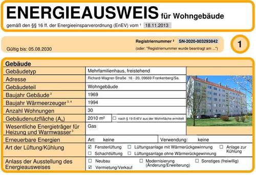 Foto - Etagenwohnung in Frankenberg (Sachsen)