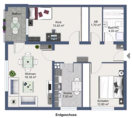 Foto - 3 Zimmer Erdgeschoßwohnung zum Kaufen in Duisburg