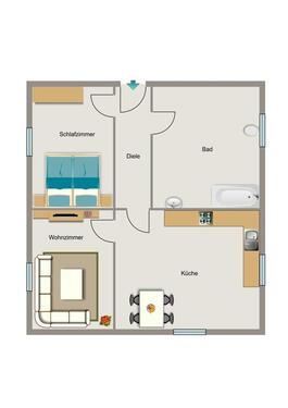 Foto - Etagenwohnung in Bottrop