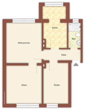 Foto - Etagenwohnung zur Miete in Mönchengladbach
