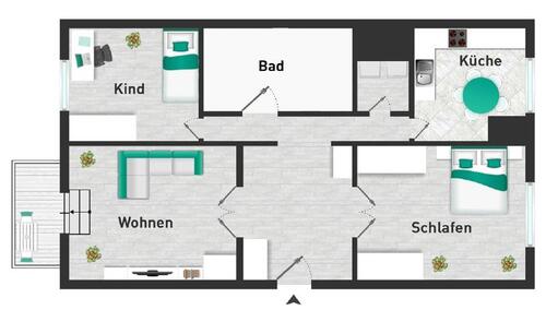 Foto - 3 Zimmer Etagenwohnung zur Miete in Dresden