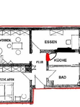 Foto - 3 Zimmer Etagenwohnung zur Miete in Leipzig