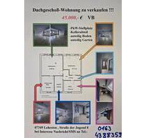 Dachgeschoss Wohnung - 45.000,00 EUR Kaufpreis, in Lehesten (PLZ: 07349)