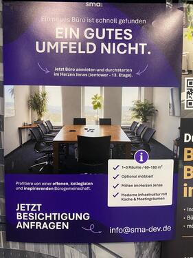 Foto - Bürofläche zu vermieten im JenTower nur an USTAbzugsberechtigte