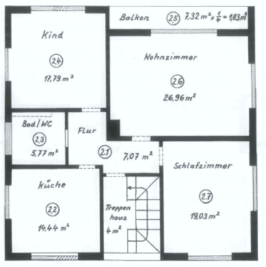 Foto - 3 ZKB, Balkon, Garten, Landstr. 53, Schwanewede OT Neuenkirchen