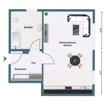 Foto - 1,5-Zimmer-EG-Wohnung mit Stellplatz in Mutlangen-Pfersbach