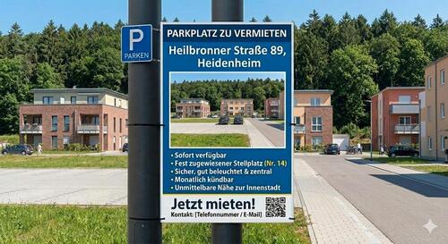 Foto - Pkw-Stellplatz in Heidenheim-Schnaitheim (Heilbronner Str. 89)