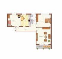 Zentral gelegene 3-Zimmer-Wohnung mit Süd-Balkon - Hamm