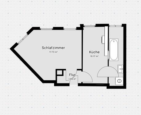 Foto - 2-Zimmer-Wohnung mit offener Küche, ab sofort