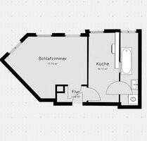 2-Zimmer-Wohnung mit offener Küche, ab sofort - Leipzig Nord
