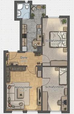 Foto - Etagenwohnung in Braunschweig zur Miete