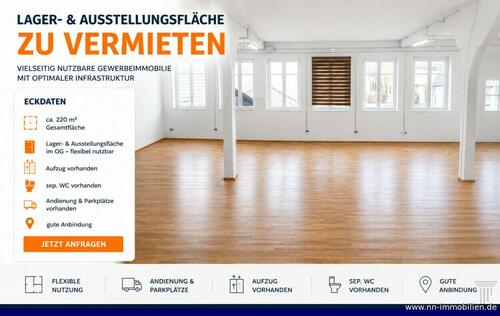 Foto - Grosszügige Lager- & Ausstellungsfläche 
