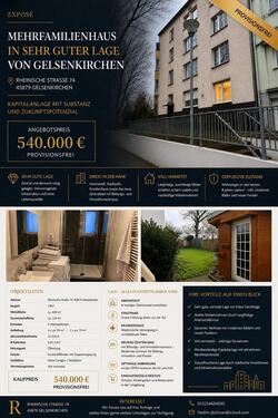 Foto - 17 Zimmer Mehrfamilienhaus, Wohnhaus zum Kaufen in Gelsenkirchen