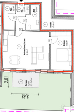 Foto - 2 Zimmer Erdgeschoßwohnung zur Miete in Bakum