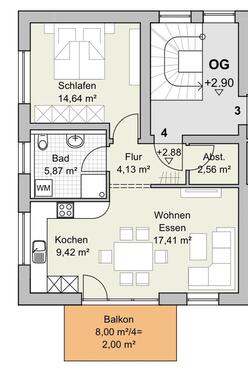 Foto - Erstbezug Neubau: 2-Zimmer Wohnung, möbliert, Balkon, Meitingen