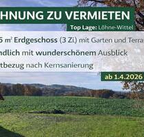 3 Zi. Wohnung ländlich, Top Anbindung - Löhne