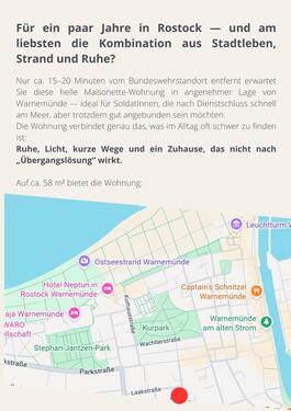 Foto - 2 Zimmer Maisonettenwohnung zur Miete in Rostock