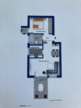 Foto - 2-Zimmer Wohnung in Metzingen mit Balkon und TG-Stellplatz