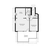 Moderne 2-Zimmer-Stadtwohnung mit Terrasse & EBK - Leonberg