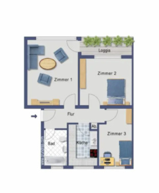 Foto - 3 Zimmer Etagenwohnung zum Kaufen in Bonn