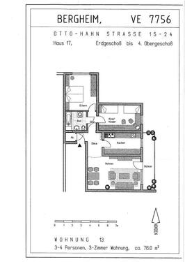 Foto - 3 Zimmer Etagenwohnung zur Miete in Bergheim