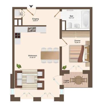 Foto - 2 Zimmer Etagenwohnung in Leipzig