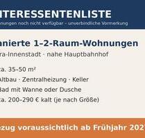 Sanierte 2-Zimmerwohnungen Gera-Innenstadt, Nähe HBF