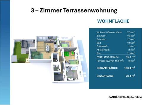 Foto - Etagenwohnung zur Miete in Veitshöchheim