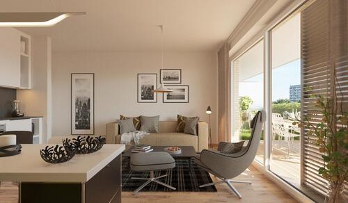 Foto - Erstbezugswohnung Richtung Parkseite I energieeffizienter Neubau I Terrasse & Grünflächen