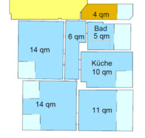 Charmante Altbauwohnung im Herzen von Aalen – 3 Zimmer Whn.