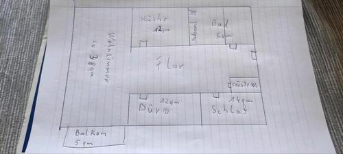 Foto - 3 Zimmerwohnung 75qm in Bennigsen mit Balkon zu vermieten