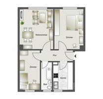 12,4% ! 3 Raum Wohnung m.Garage: Königsfeld b.GeithainRochlitz