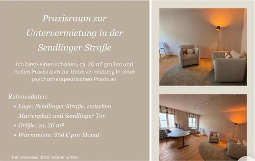 Foto - TOP Praxisraum in der Sendlinger Str. in psychoth. Praxis