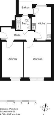 Foto - Etagenwohnung in Dresden zur Miete