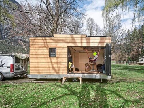 Foto - Ökologisches Tech-Tinyhouse auf 3,5t Alu-Fahrgestell