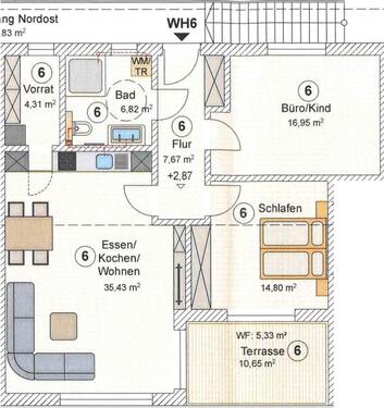 Foto - Neue 3,5-Zimmer Wohnung (92qm) inkl. Küche