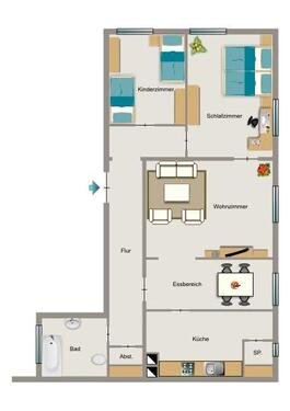 Foto - 3 Zimmer Etagenwohnung in Dortmund