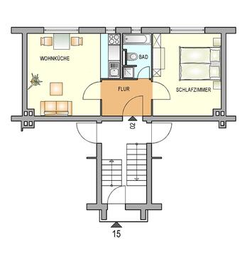 Foto - 1 Zimmer Erdgeschoßwohnung in Remscheid