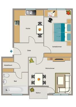 Foto - 2.5 Zimmer Erdgeschoßwohnung zur Miete in Gelsenkirchen
