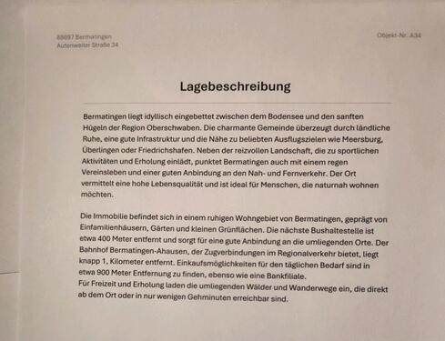 Foto - 2 Zimmer Etagenwohnung zur Miete in Markdorf