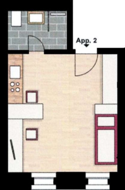 Foto - 1 Zimmer Hochparterre zur Miete in Leipzig