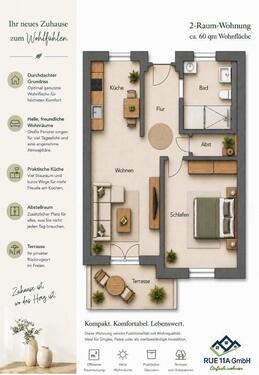 Foto - 2 Zimmer Terrassenwohnung zur Miete in Rüdersdorf bei Berlin