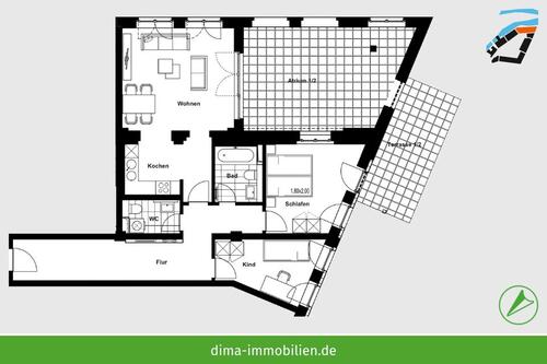 Foto - 3 Zimmer Etagenwohnung zur Miete in Schkeuditz