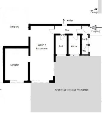 Foto - 2 Zimmer Erdgeschoßwohnung zur Miete in Halver