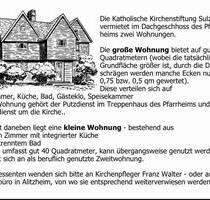 Dachwohnung - 750,00&nbsp;EUR Kaltmiete, ca.&nbsp; 100,00&nbsp;m&sup2; in Sulzheim (PLZ: 97529)