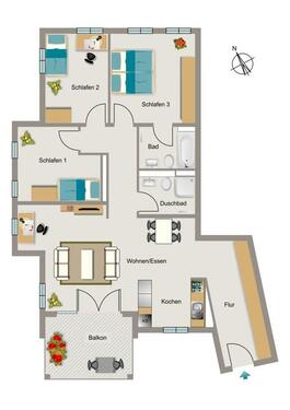 Foto - 4.5 Zimmer Etagenwohnung zur Miete in Bochum