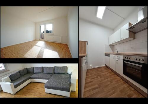 Foto - Übernahme der Einbauküche & tlw. Möblierung mgl. (VHB): renovierte Balkonwohnung mit Ausblick